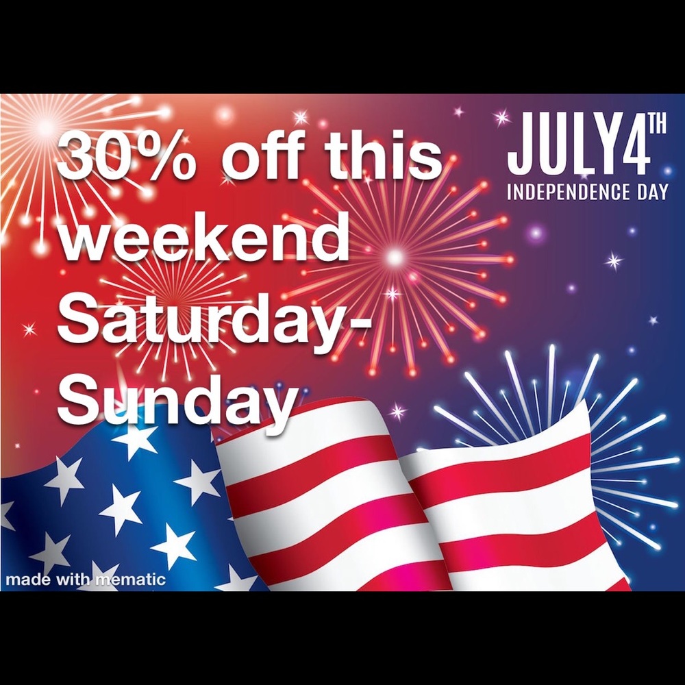This weekend only 30% off everything in my closet